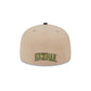 Michigan Wolverines Camel College Vault 59FIFTY Fitted Hat