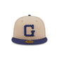 Georgetown Hoyas Camel College Vault 59FIFTY Fitted Hat