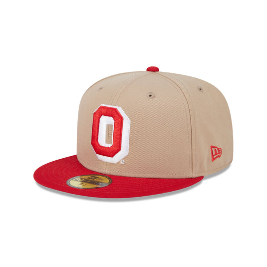 Ohio State Buckeyes Camel College Vault 59FIFTY Fitted Hat - New Era Cap
