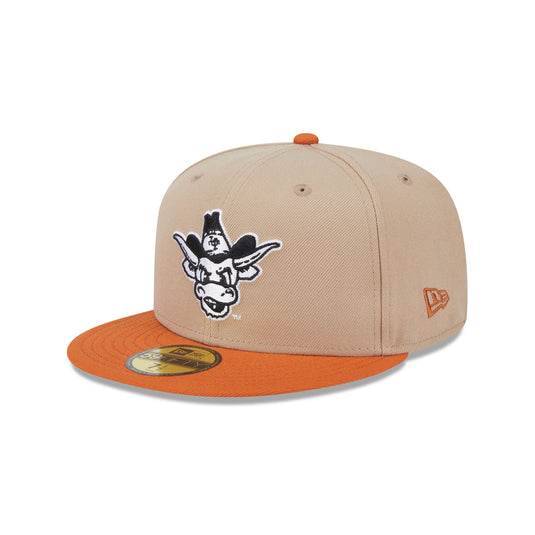 Texas Longhorns Camel College Vault 59FIFTY Fitted Hat - New Era Cap