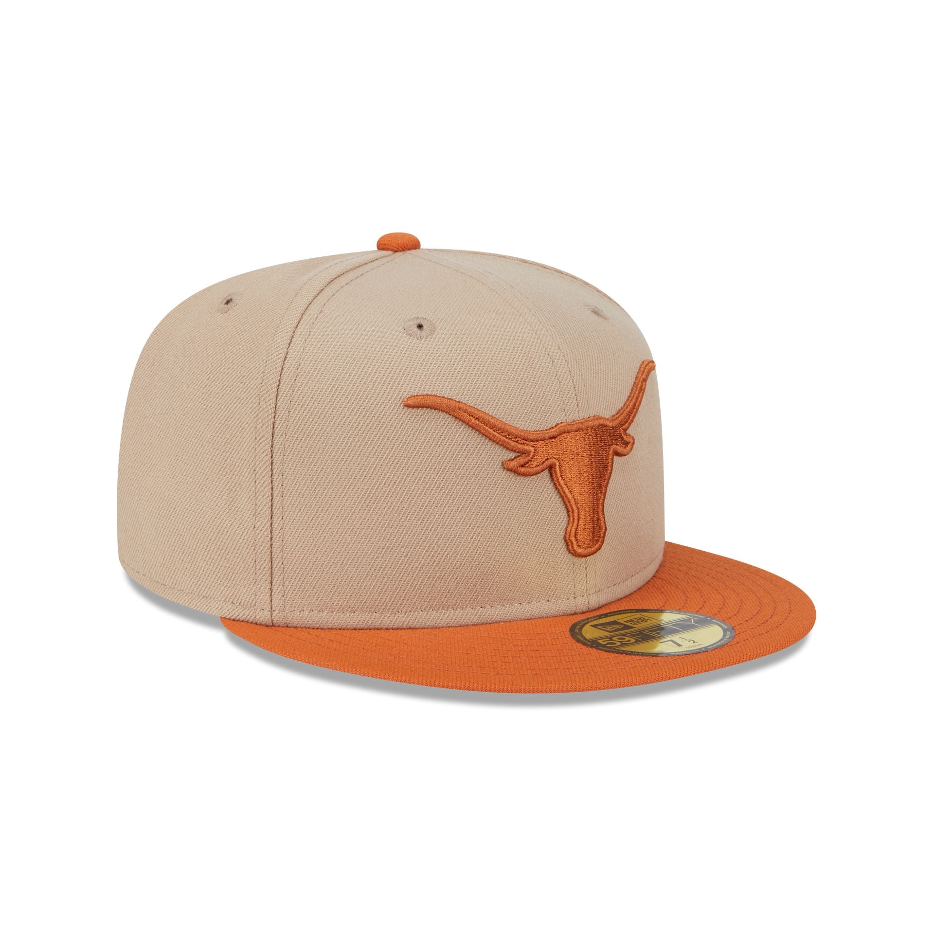 Texas Longhorns Camel 59FIFTY Fitted Hat