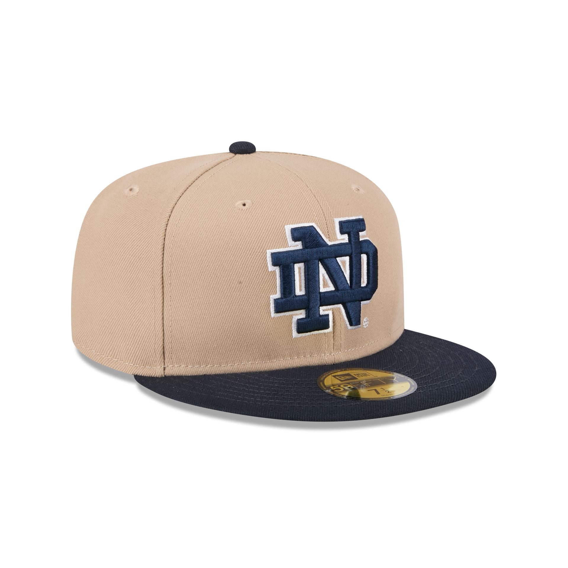 Notre Dame Fighting Irish Camel 59FIFTY Fitted Hat