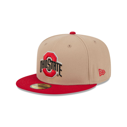 Ohio State Buckeyes Camel 59FIFTY Fitted Hat - New Era Cap