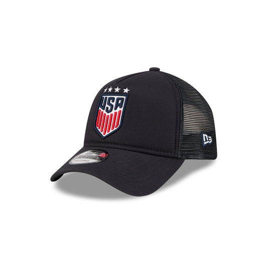 U.S. Soccer Women's National Team Navy 9FORTY A-Frame Trucker Hat - New Era Cap