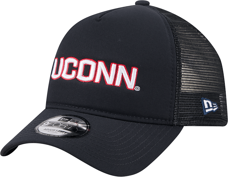 Connecticut Huskies Go-To 9FORTY A-Frame Trucker Hat