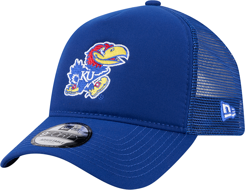Kansas Jayhawks Go-To 9FORTY A-Frame Trucker Hat