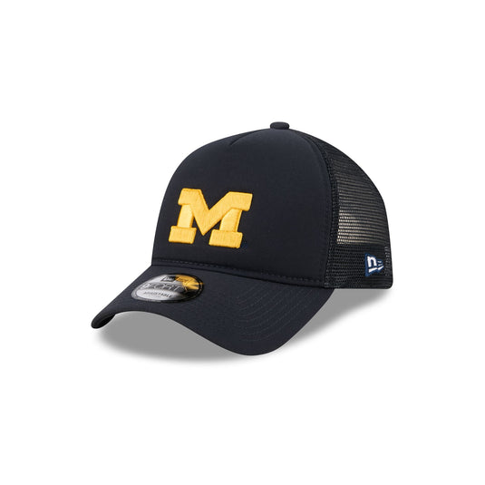 Michigan Wolverines Go-To 9FORTY A-Frame Trucker Hat - New Era Cap