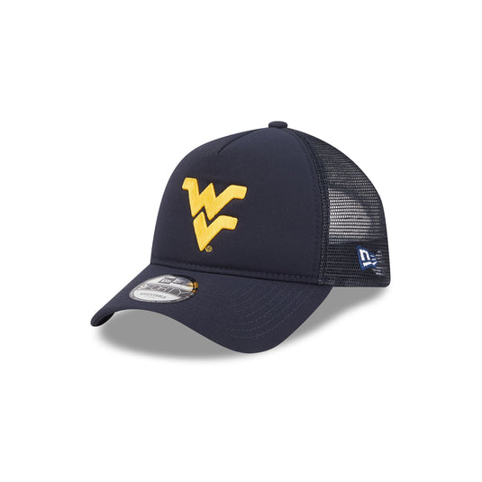 West Virginia Mountaineers Go-To 9FORTY A-Frame Trucker Hat - New Era Cap