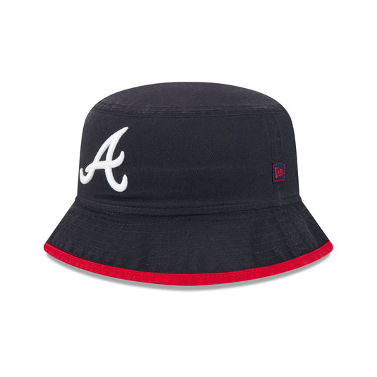 Atlanta Braves Kids Bucket Hat - New Era Cap