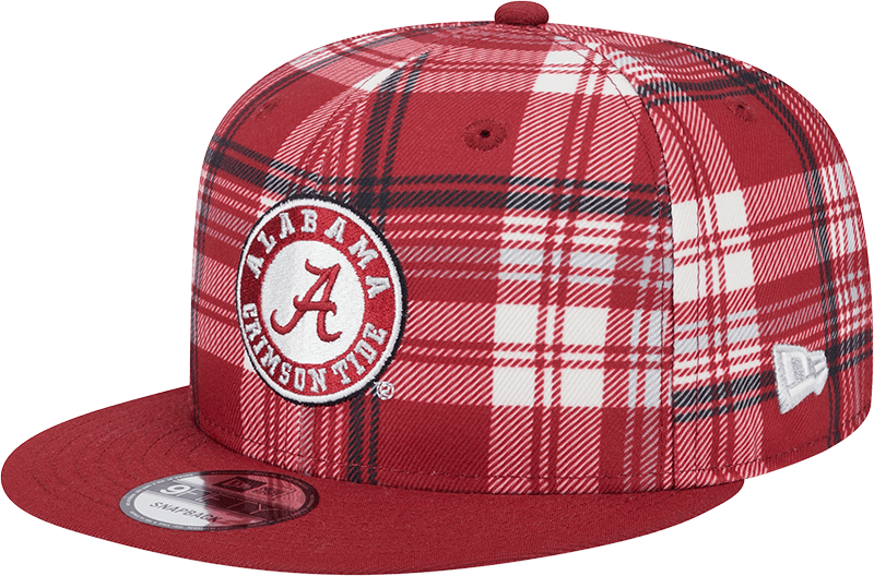 Alabama Crimson Tide Plaid 9FIFTY Snapback Hat