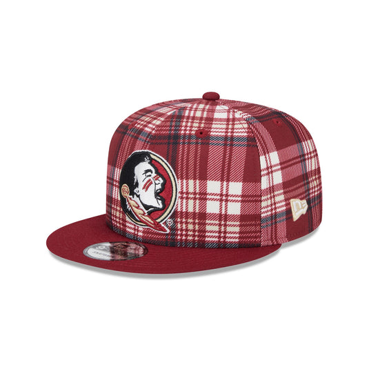 Florida State Seminoles Plaid 9FIFTY Snapback Hat - New Era Cap