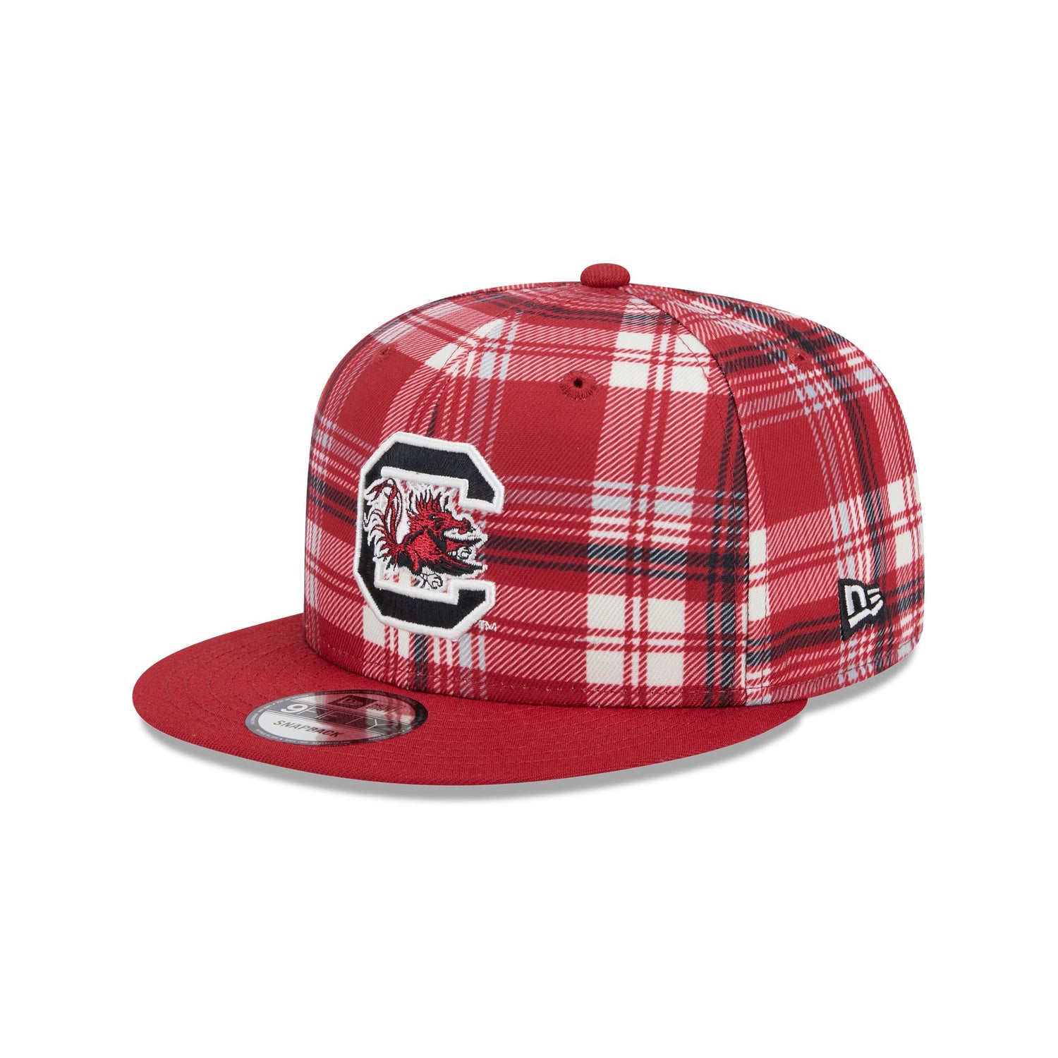 South Carolina Gamecocks Plaid 9FIFTY Snapback Hat