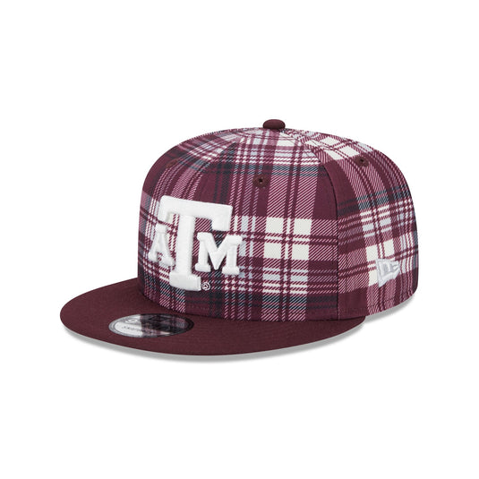 Texas A&M Aggies Plaid 9FIFTY Snapback Hat - New Era Cap