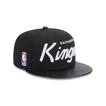 Sacramento Kings Faux Leather Visor 9FIFTY Snapback Hat