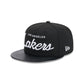 Los Angeles Lakers Faux Leather Visor 9FIFTY Snapback Hat