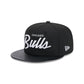 Chicago Bulls Faux Leather Visor 9FIFTY Snapback Hat