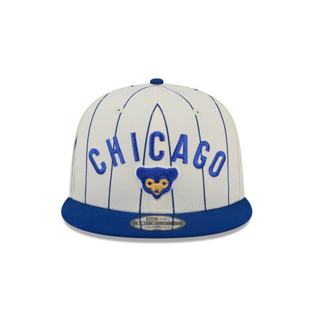 Chicago Cubs Jersey Pinstripe 9FIFTY Snapback Hat