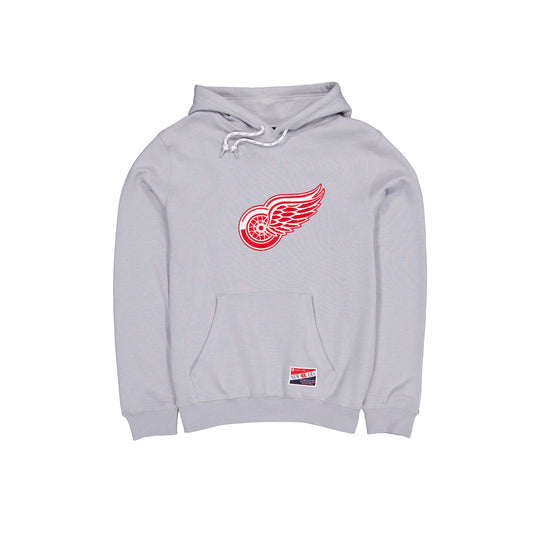 Detroit Red Wings Throwback Gray Hoodie - New Era Cap
