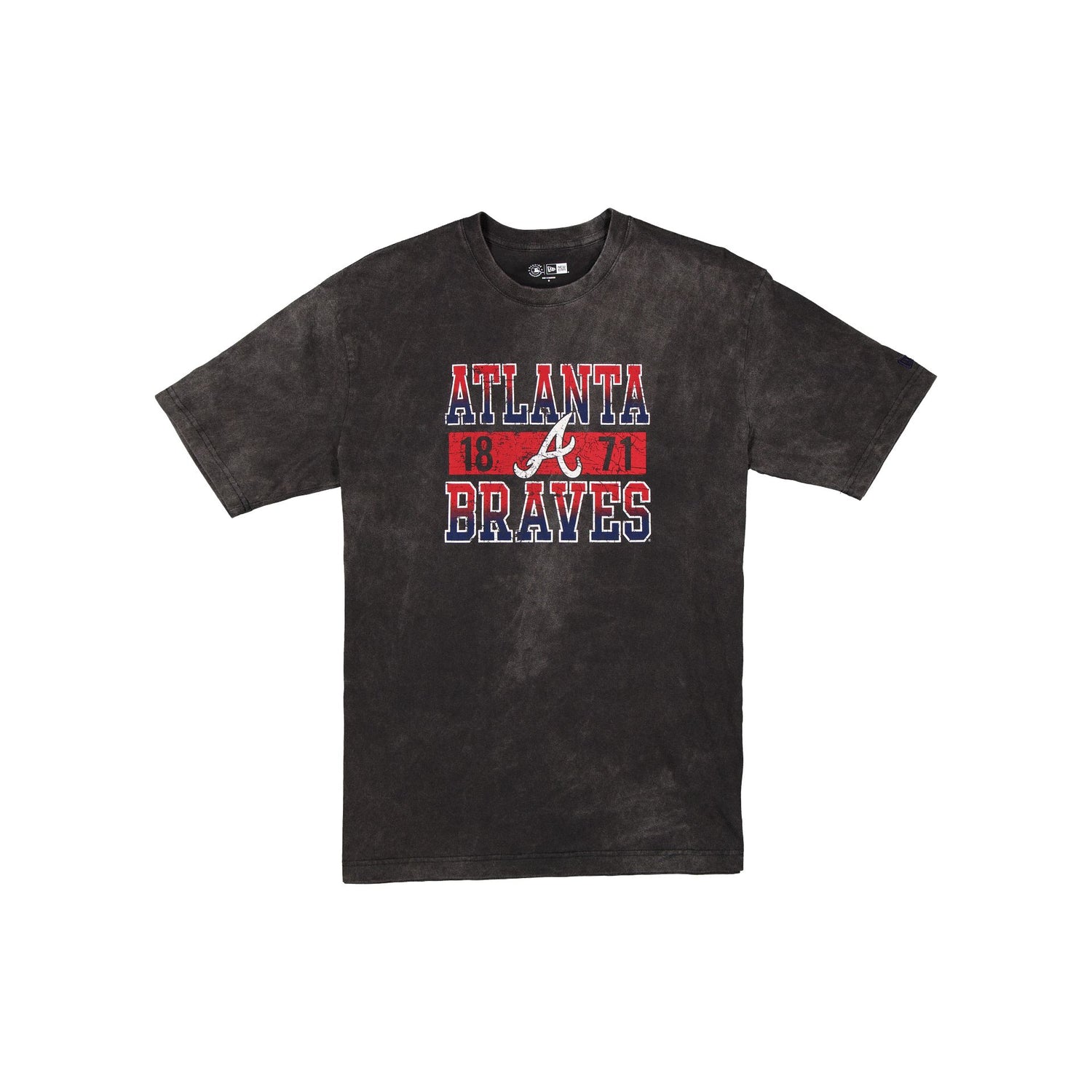 Atlanta Braves Oversized Washed Black T-Shirt