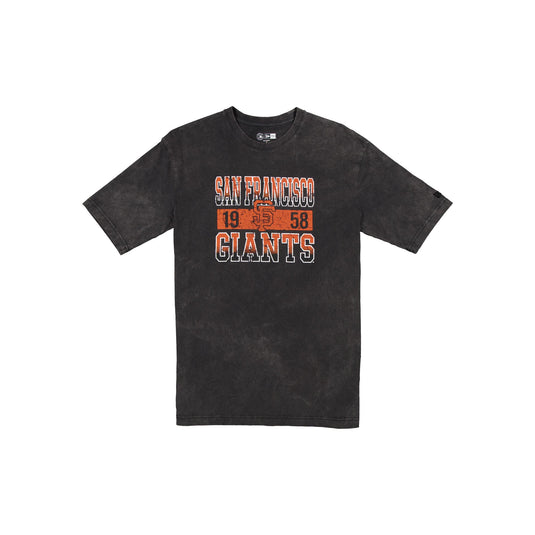 San Francisco Giants Oversized Washed Black T-Shirt - New Era Cap