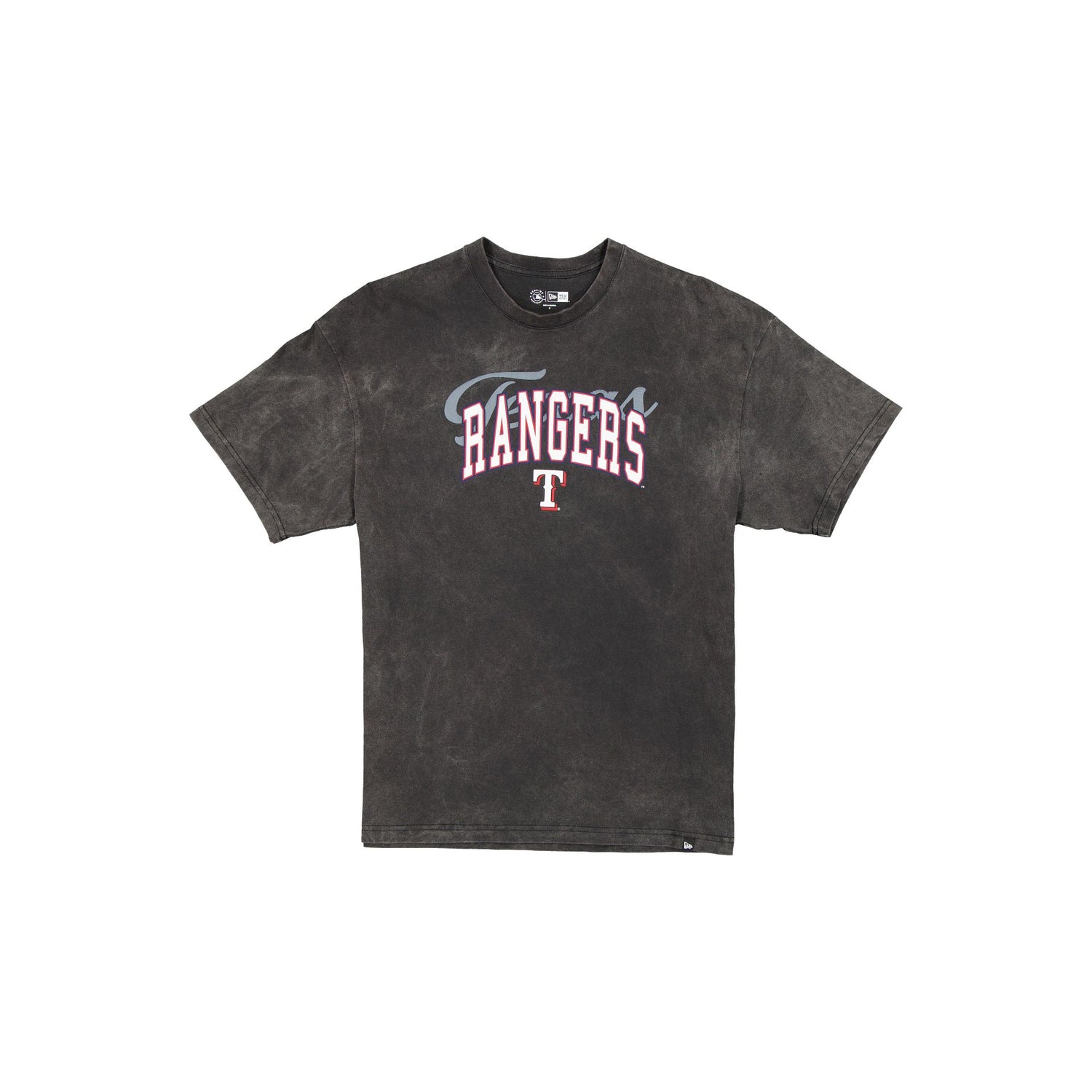 Texas Rangers Women's Oversized Washed Black T-Shirt