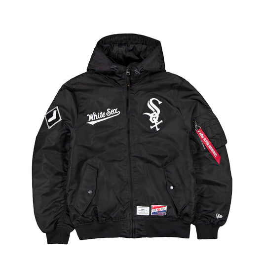 Alpha Industries x Chicago White Sox L-2B Hooded Bomber Jacket - New Era Cap