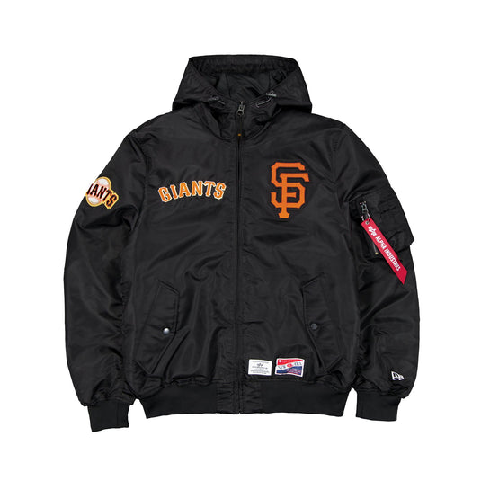 Alpha Industries x San Francisco Giants L-2B Hooded Bomber Jacket - New Era Cap
