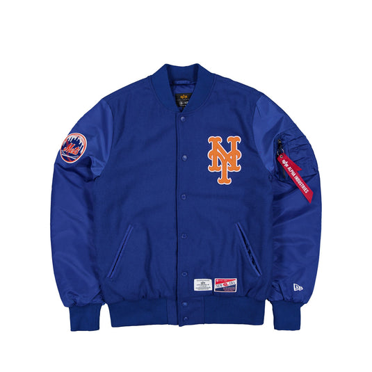 Alpha Industries x New York Mets MA-1 Wool Varsity Jacket - New Era Cap