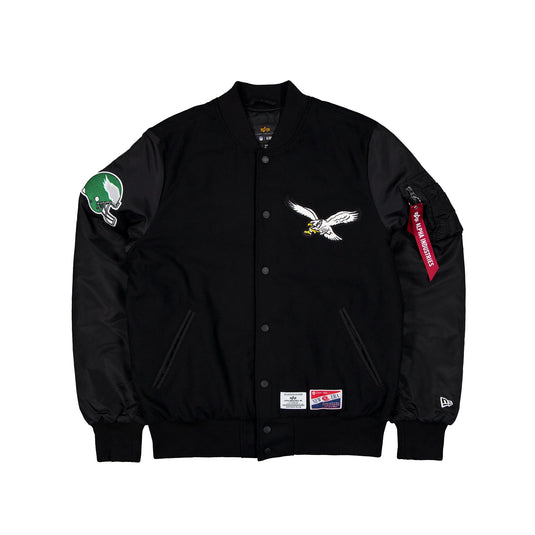 Alpha Industries x Philadelphia Eagles Historic MA-1 Wool Varsity Jacket