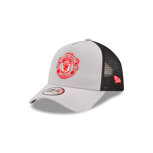 Manchester United Seasonal Gray 9FORTY A-Frame Trucker Hat - New Era Cap