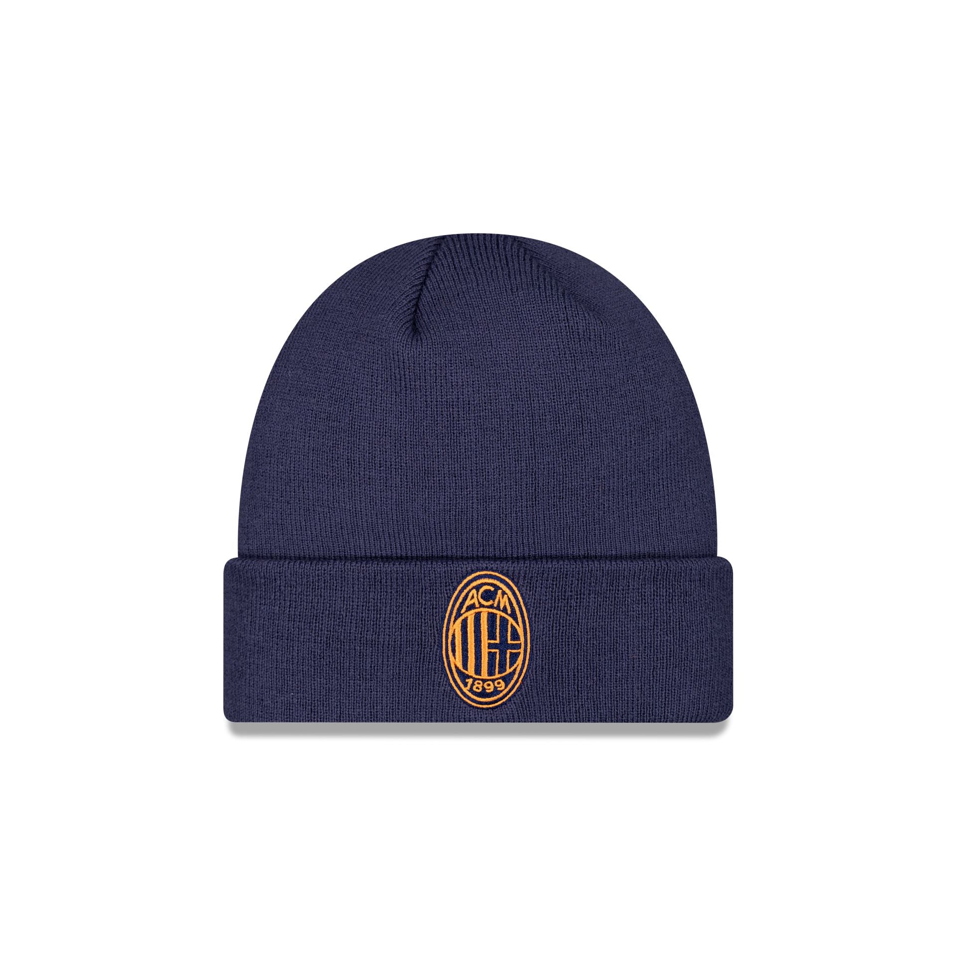 Bonnet AC Milan New Era Core Cuff – Noir, Taille Unique, Saison 2023-2024, Logo Brodé