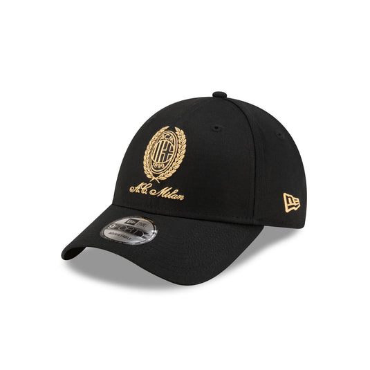 AC Milan Heritage Gold Black 9FORTY Adjustable Hat - New Era Cap