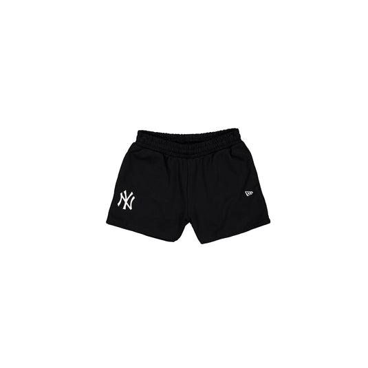 New York Yankees Women's High Waisted Black Shorts - New Era Cap