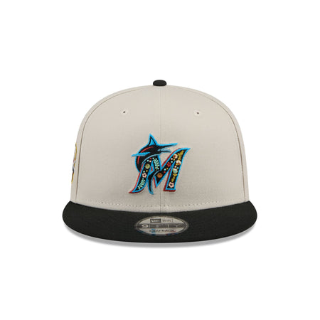 Miami Marlins Floral Fill 9FIFTY Snapback