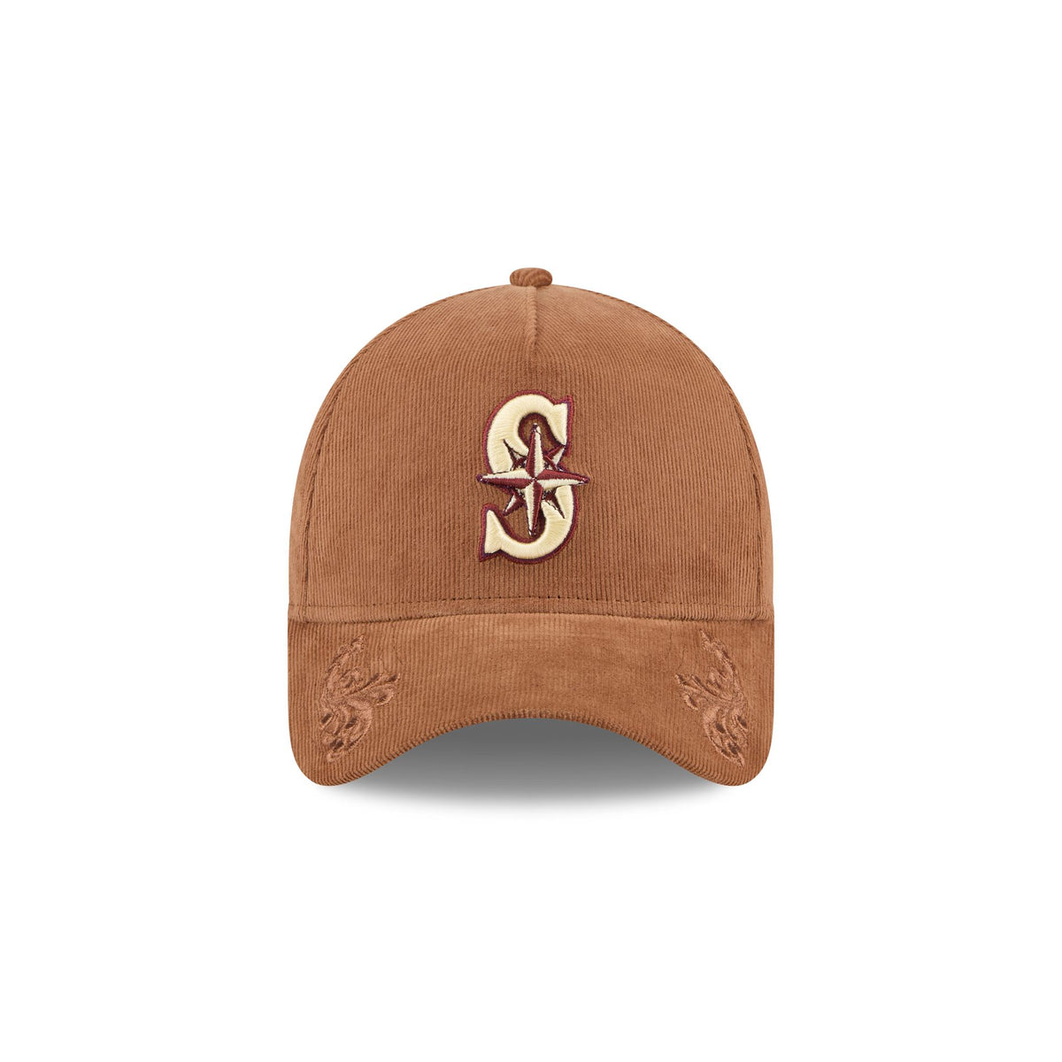 Seattle Mariners Ornamental Cord 9FORTY A-Frame Snapback Hat – New 