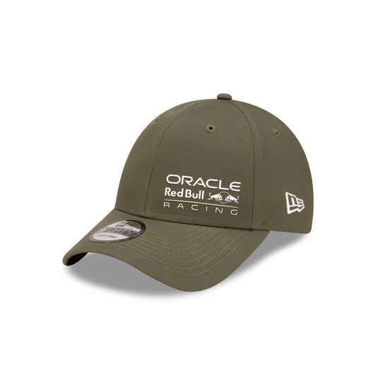 Oracle Red Bull Racing Wordmark Olive 9FORTY Adjustable Hat - New Era Cap