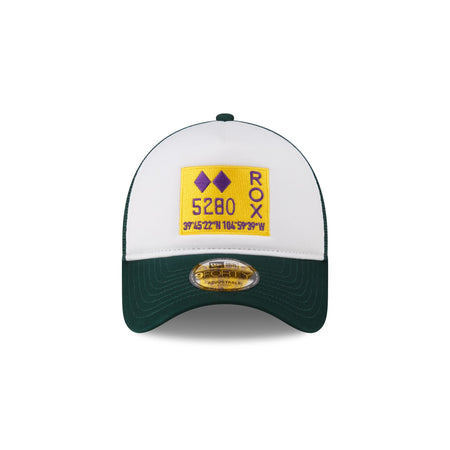 Colorado Rockies White Crown 9FORTY A-Frame Trucker
