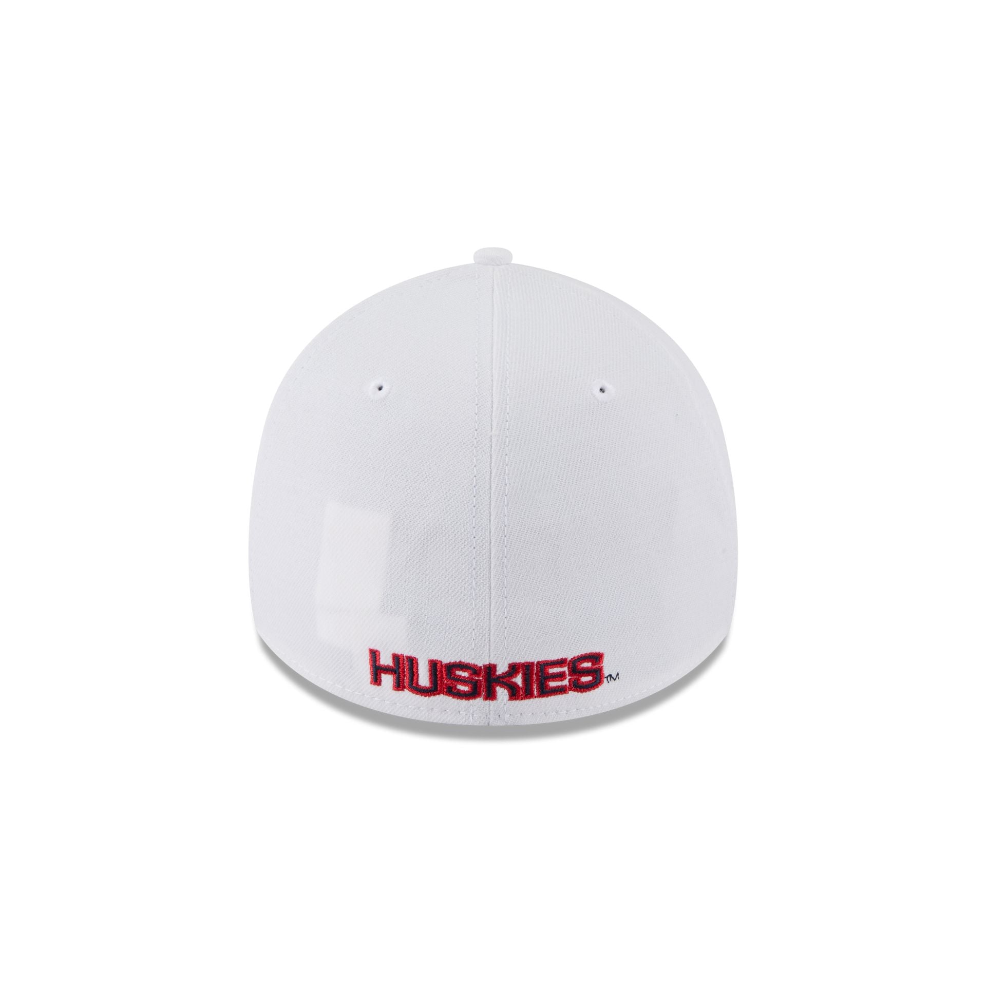 Connecticut Huskies Optic White 39THIRTY Stretch Fit Hat
