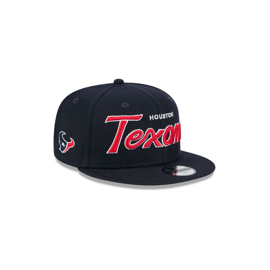 Houston Texans Script Kids 9FIFTY Snapback Hat - New Era Cap
