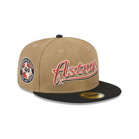 Houston Astros Canvas Crown 59FIFTY Fitted