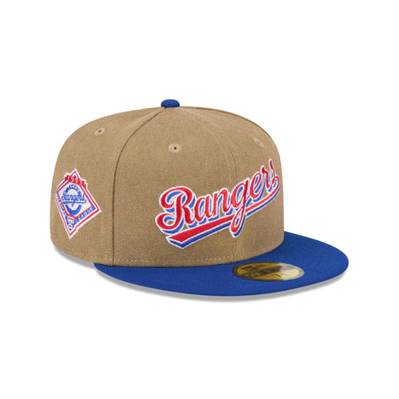 Texas Rangers Canvas Crown 59FIFTY Fitted