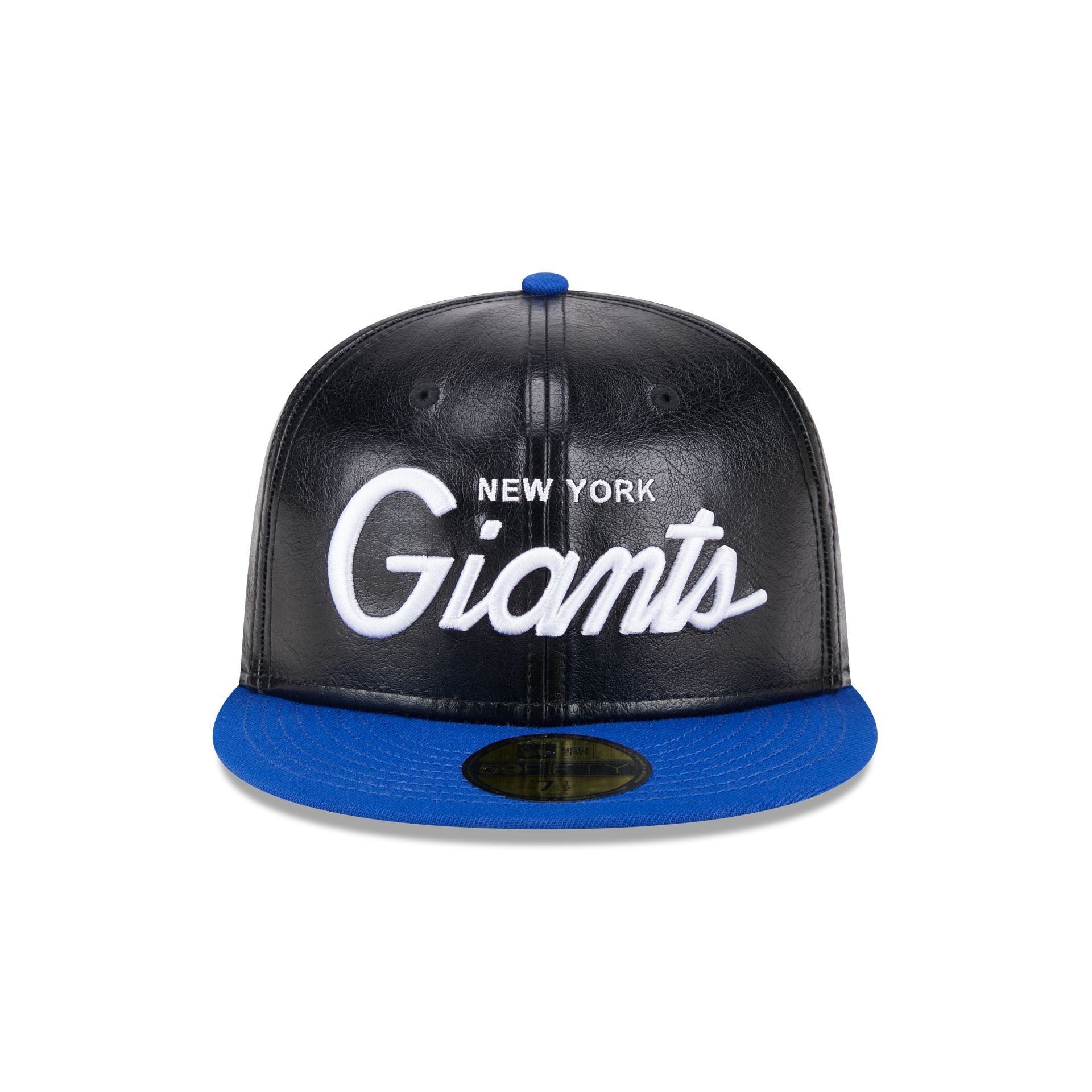 New York Giants Faux Leather Crown 59FIFTY Fitted Hat