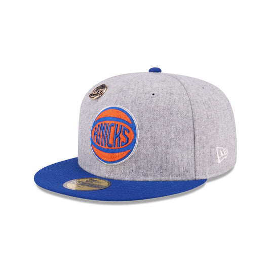 New York Knicks 70th Anniversary Gray 59FIFTY Fitted Hat - New Era Cap
