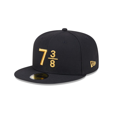 New Era Cap Signature Size 7 3/8 Black 59FIFTY Fitted