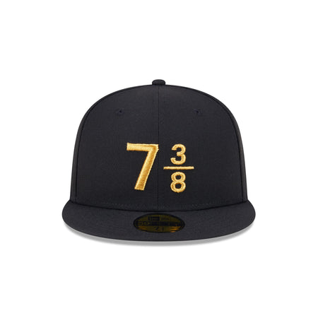 New Era Cap Signature Size 7 3/8 Black 59FIFTY Fitted
