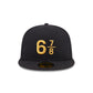 New Era Cap Signature Size 6 7/8 Black 59FIFTY Fitted