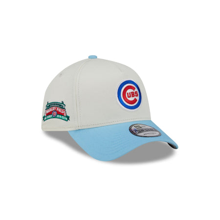 Chicago Cubs Chrome White 9FORTY A-Frame Snapback Hat