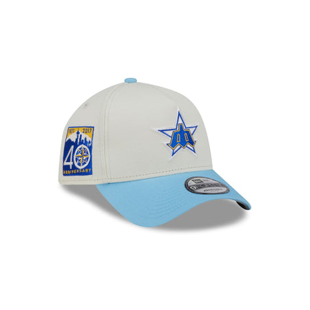 Seattle Mariners Chrome White 9FORTY A-Frame Snapback