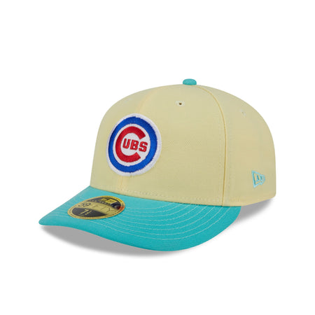 Chicago Cubs Soft Yellow Low Profile 59FIFTY Fitted Hat