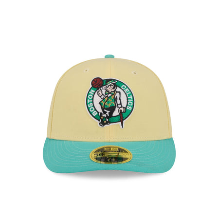 Boston Celtics Soft Yellow Low Profile 59FIFTY Fitted Hat
